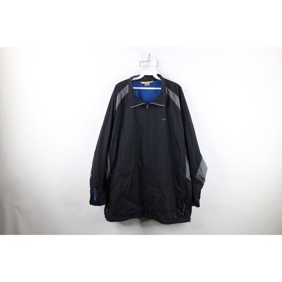 Vintage Nike Mens 2XL XXL Distressed Travis Scott Mini Swoosh Windbreaker Jacket - Picture 1 of 16